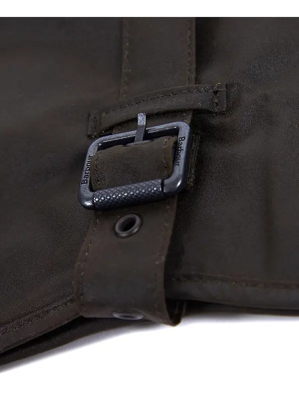 Barbour Wax Dog Coat - Olive Image 7
