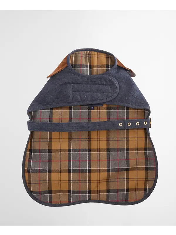 Barbour Denim Drywax Dog Coat - Indigo Image 5