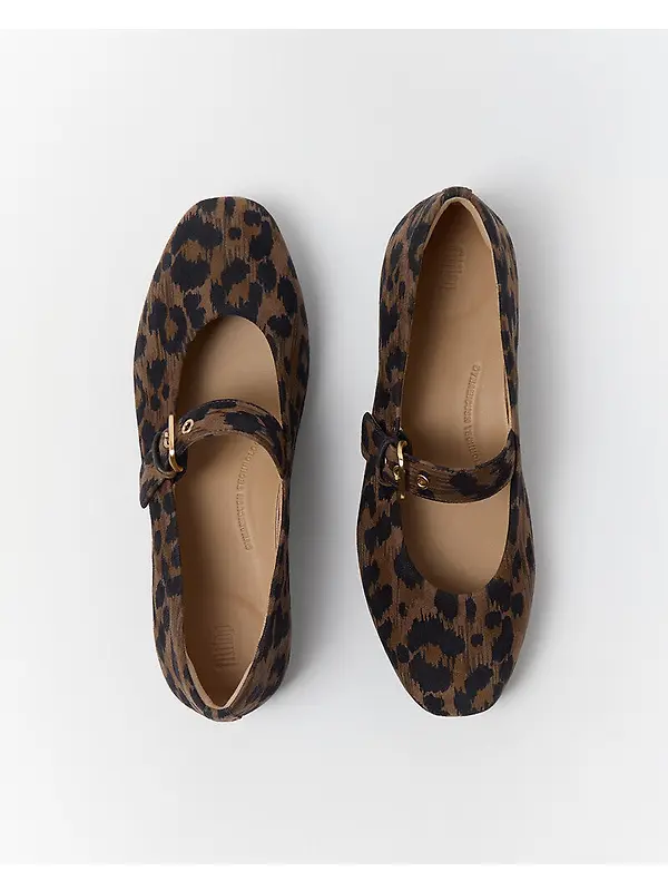 FitFlop Women's DELICATO Leopard Suede Mary Janes - Chocolate Mix Image 8