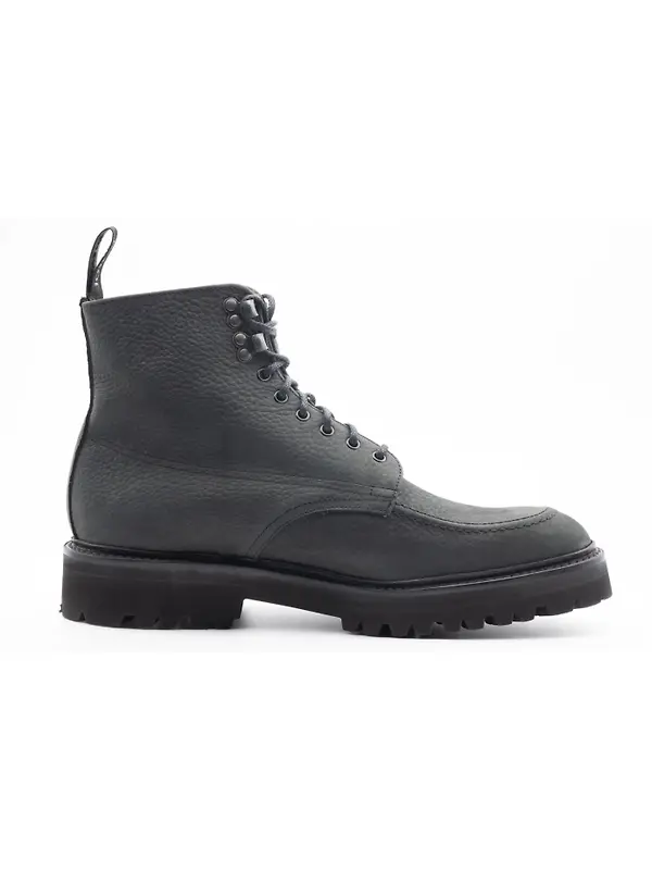 Cheaney Men's Brixton M Apron Derby Boots - Black Grain Nubuck Image 1