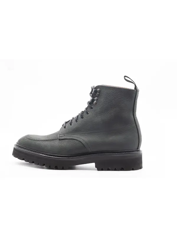 Cheaney Men's Brixton M Apron Derby Boots - Black Grain Nubuck Image 2