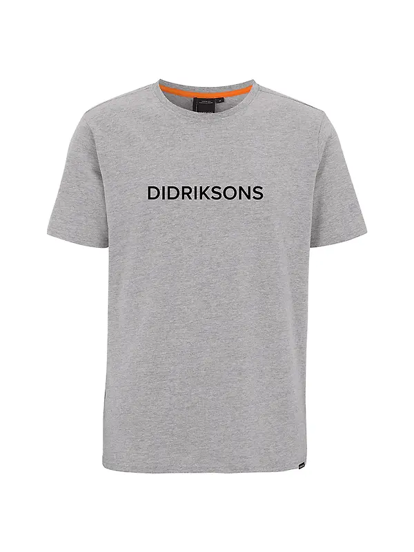 Didriksons Men's Harald T-Shirt - Grey Melange Image 1