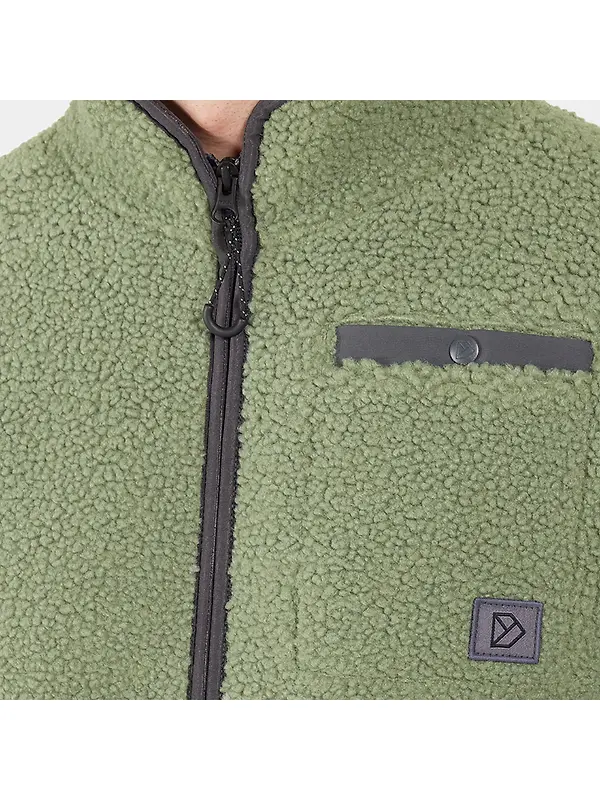 Didriksons Men's Phoenix Full-Zip Fleece Jacket - Light Moss Image 8