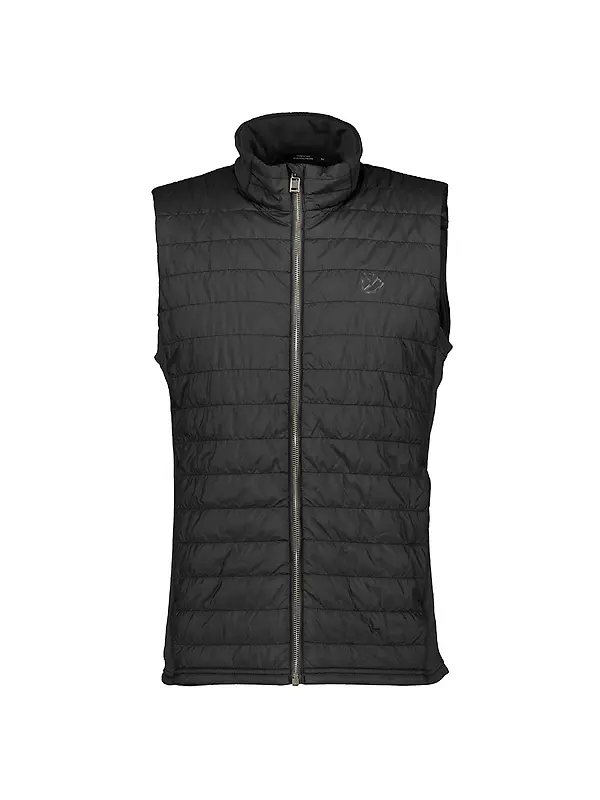 Didriksons Men's Ubbe Quilted Gilet Vest - Black Image 1