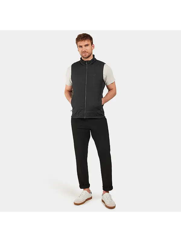 Didriksons Men's Ubbe Quilted Gilet Vest - Black Image 2