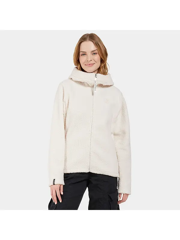 Didriksons Women's Anniken Full-Zip Fleece Jacket - Shell White Image 2
