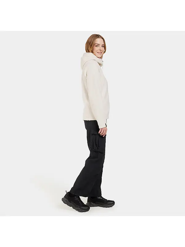 Didriksons Women's Anniken Full-Zip Fleece Jacket - Shell White Image 6