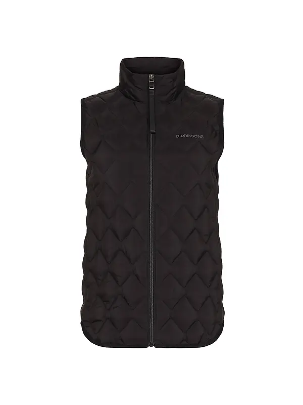 Didriksons Women's Evy Vest Gilet - Black Image 1