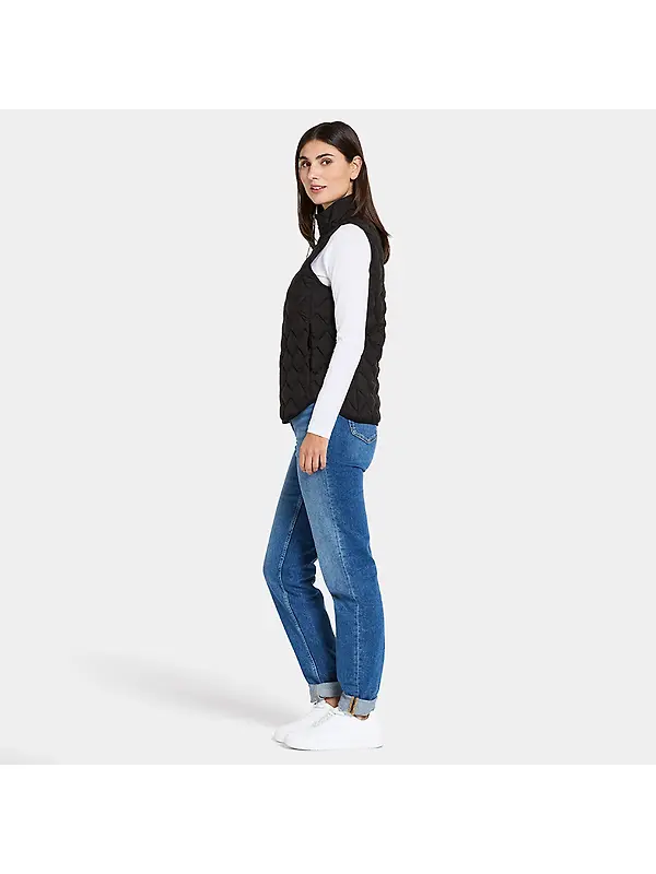 Didriksons Women's Evy Vest Gilet - Black Image 4