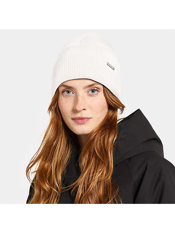 Didriksons Women's River Beanie Hat - Off White Image 2