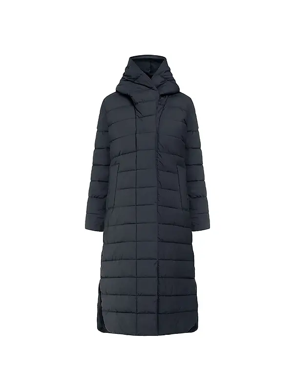 Didriksons Women's Stella Long Parka - Dark Night Blue Image 1