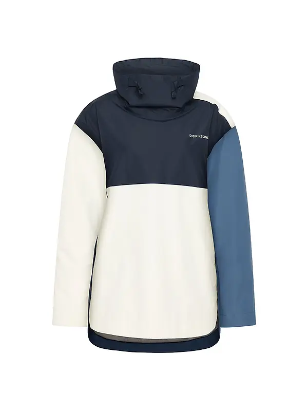Didriksons Women's Thyra Jacket - True Blue/Dark Blue/White Image 1
