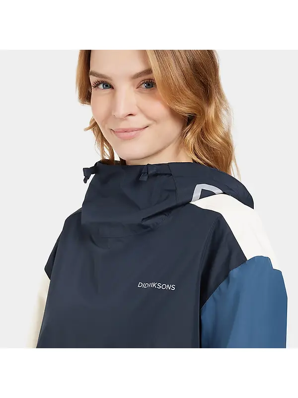 Didriksons Women's Thyra Jacket - True Blue/Dark Blue/White Image 4