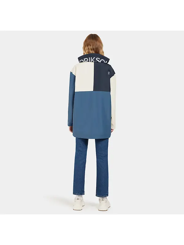 Didriksons Women's Thyra Jacket - True Blue/Dark Blue/White Image 7
