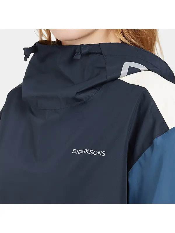 Didriksons Women's Thyra Jacket - True Blue/Dark Blue/White Image 9