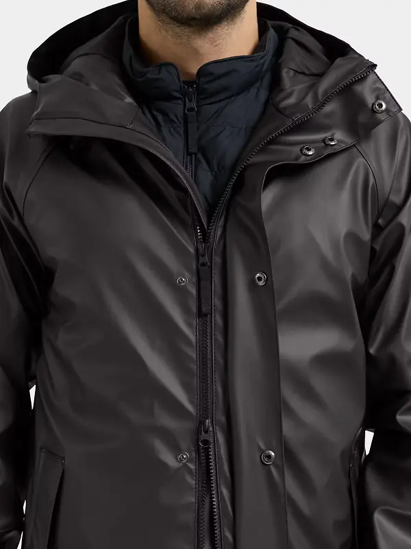 Didriksons Men's Noah Galon Waterproof Parka - Black Image 7