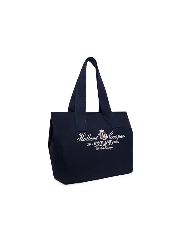 Holland Cooper Women's Essential Tote Bag - Navy Ecru Image 5