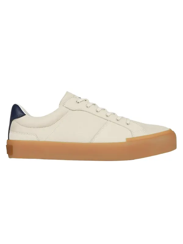Oliver Sweeney Men's Eyke Canvas Retro Trainers - Off White Image 1