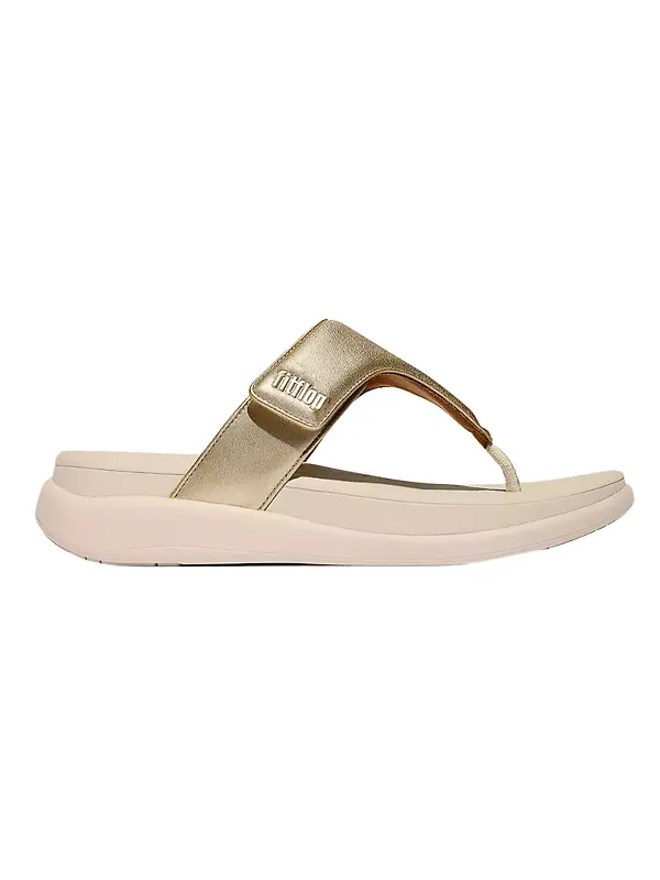 FitFlop Women's F-MODE GO Adjustable Toe-Post Sandals - Platino Image 1