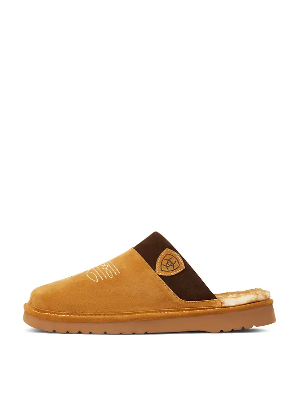 Ariat Men's Silversmith Square Toe Slippers - Chestnut Image 4