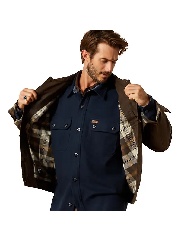 Ariat Men's Drayham Jacket - Brown Image 3