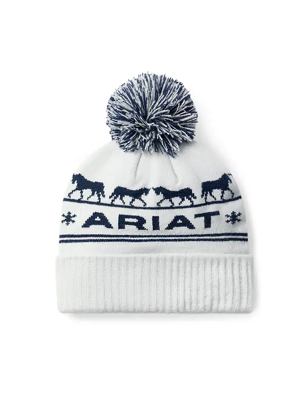 Ariat Women's Apres Ski Beanie - Off White Image 1