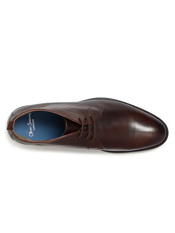 Oliver Sweeney Men's Farleton Calf Leather Chukka Boots - Brown Image 4
