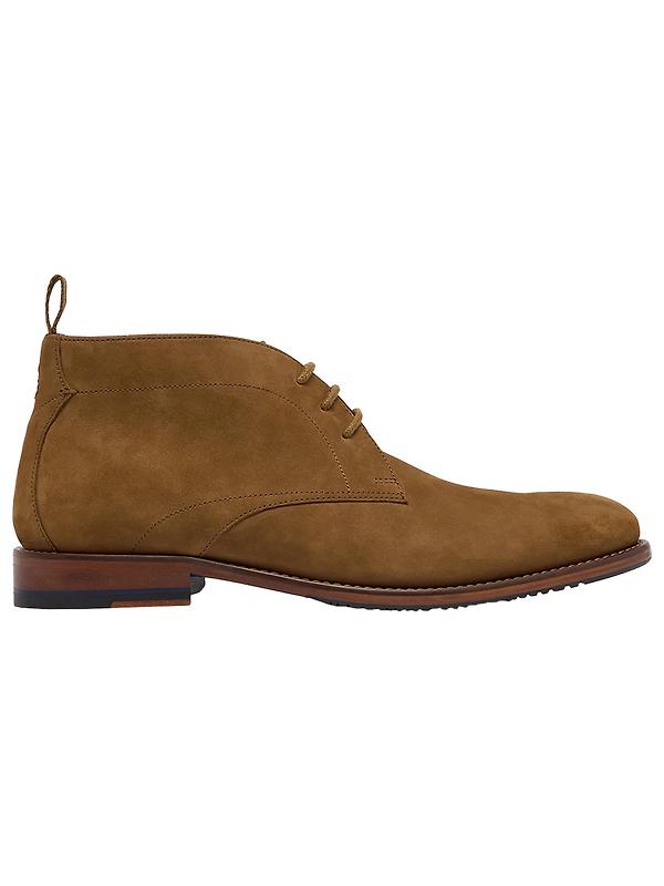 Cheaney Men's Brixton M Apron Derby Boots - Black Grain Nubuck