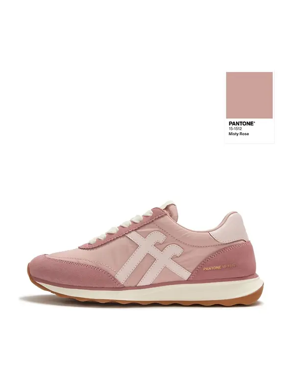 FitFlop x Pantone Women's Retro-Q Suede Trainers - Misty Rose Image 1