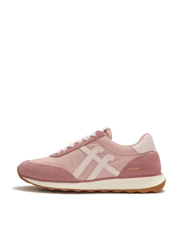 FitFlop x Pantone Women's Retro-Q Suede Trainers - Misty Rose Image 8