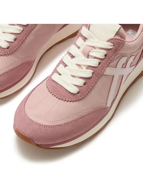 FitFlop x Pantone Women's Retro-Q Suede Trainers - Misty Rose Image 5