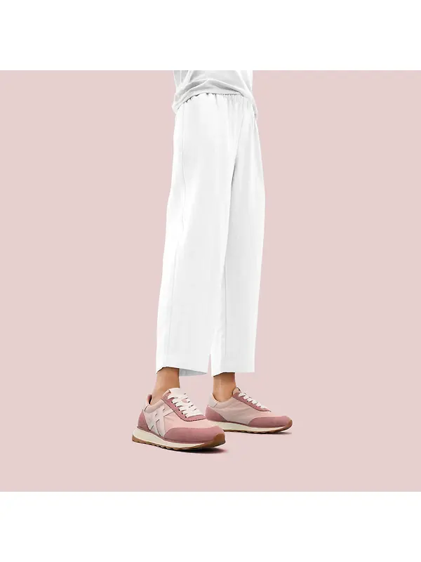 FitFlop x Pantone Women's Retro-Q Suede Trainers - Misty Rose Image 2
