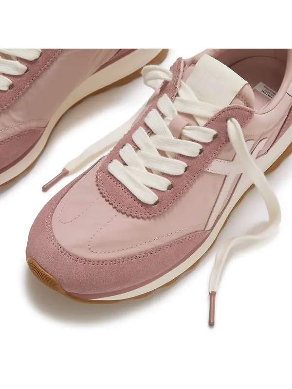FitFlop x Pantone Women's Retro-Q Suede Trainers - Misty Rose Image 4