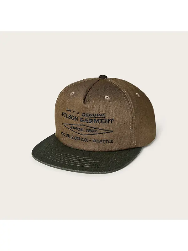 Filson Men's Diamond Trucker Cap - Olive Image 5