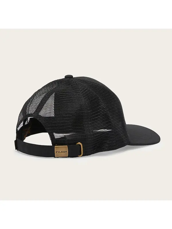 Filson Scenic Waxed Logger Mesh Cap - Black Image 3