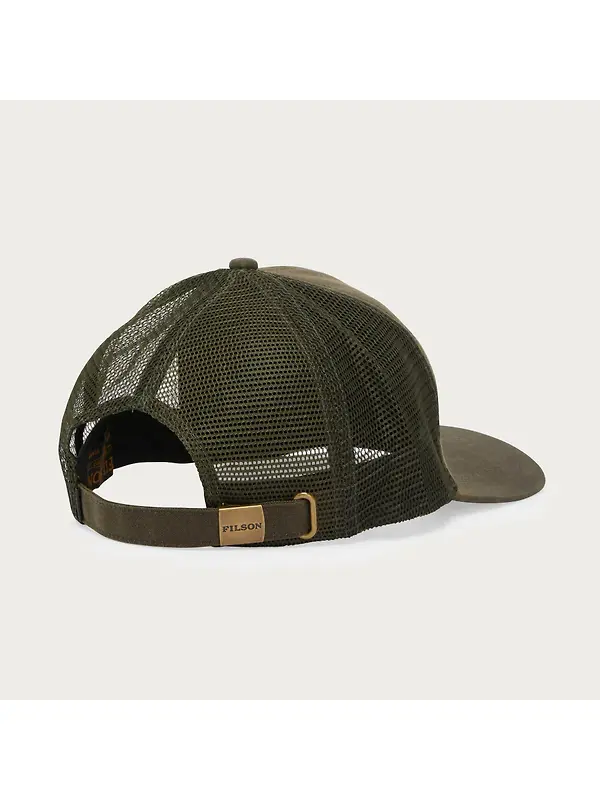 Filson Scenic Waxed Logger Mesh Cap - Otter Green Image 3