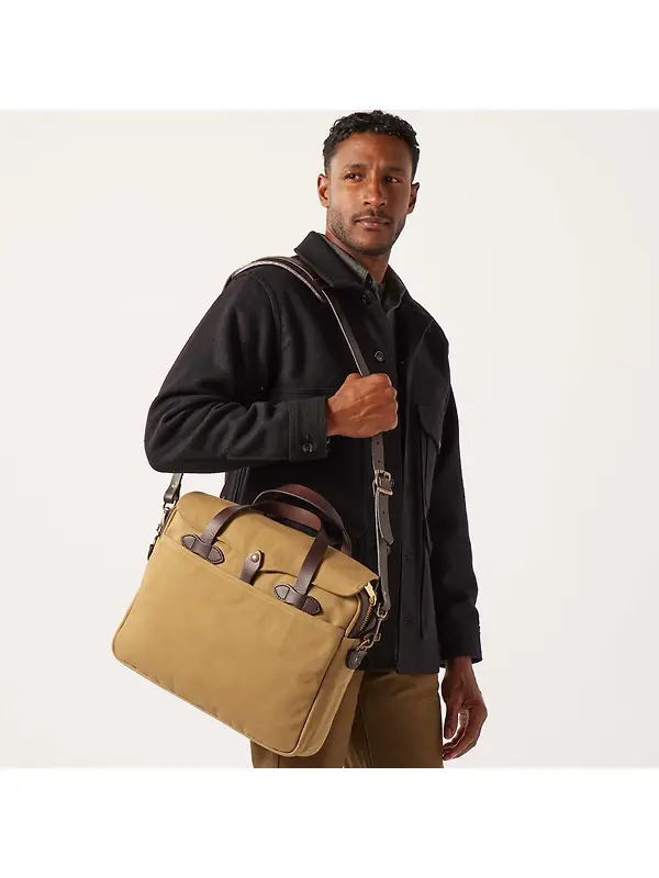 Filson Rugged Twill Original Briefcase - Tan Image 2