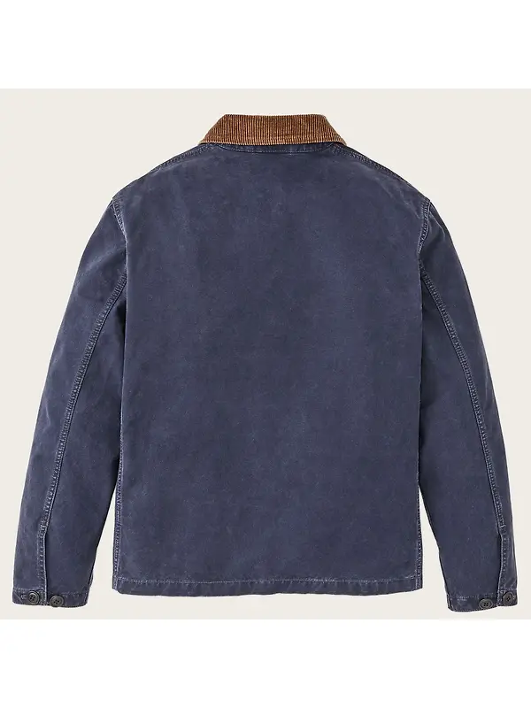 Filson Men's Canvas Outfitter Jacket - Blue Mussel Image 6