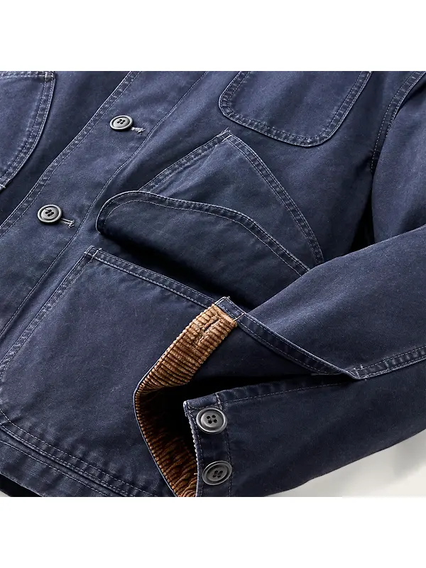 Filson Men's Canvas Outfitter Jacket - Blue Mussel Image 8