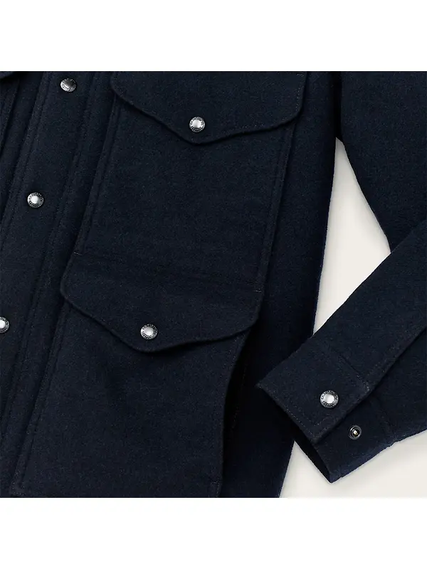Filson Men's Spokane Insulated Cruiser Mack Blend Jacket - Navy Image 4