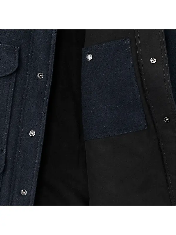 Filson Men's Spokane Insulated Cruiser Mack Blend Jacket - Navy Image 5