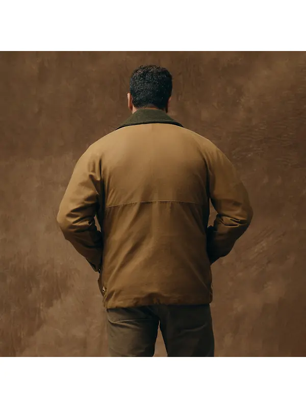 Filson Men's Lined Tin Cloth Field Jacket - Dark Tan Image 4