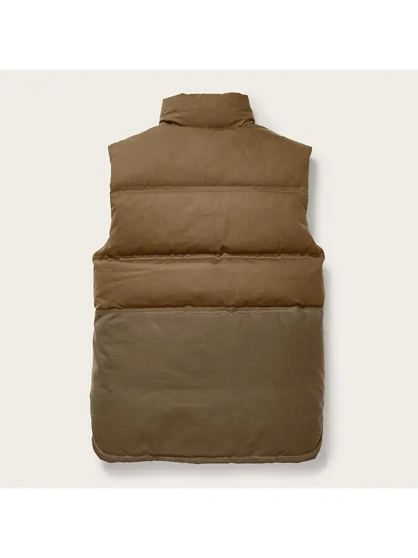Filson Men's Down Cruiser Vest - Dark Tan Image 3