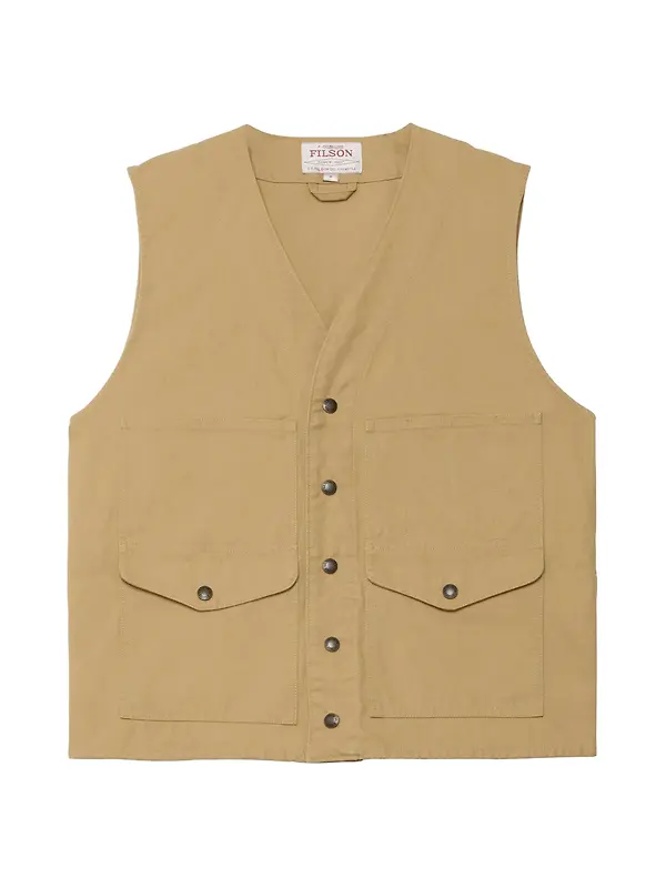 Filson Men's Dry Tin Vest - Tan Image 1