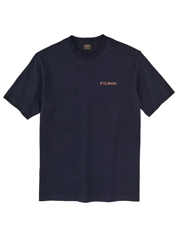 Filson Men's Frontier Logo T-Shirt - Night Sky/Scenic Mark Image 1