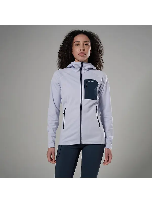 Montane Women's Protium CP Hooded Fleece Jacket - Lilac Haze Image 2