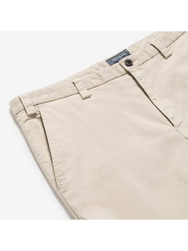 Oliver Sweeney Men's Frades Italian Cotton Shorts - Stone Image 2