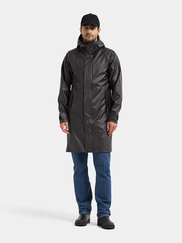 Didriksons Men's Noah Galon Waterproof Parka - Black Image 3