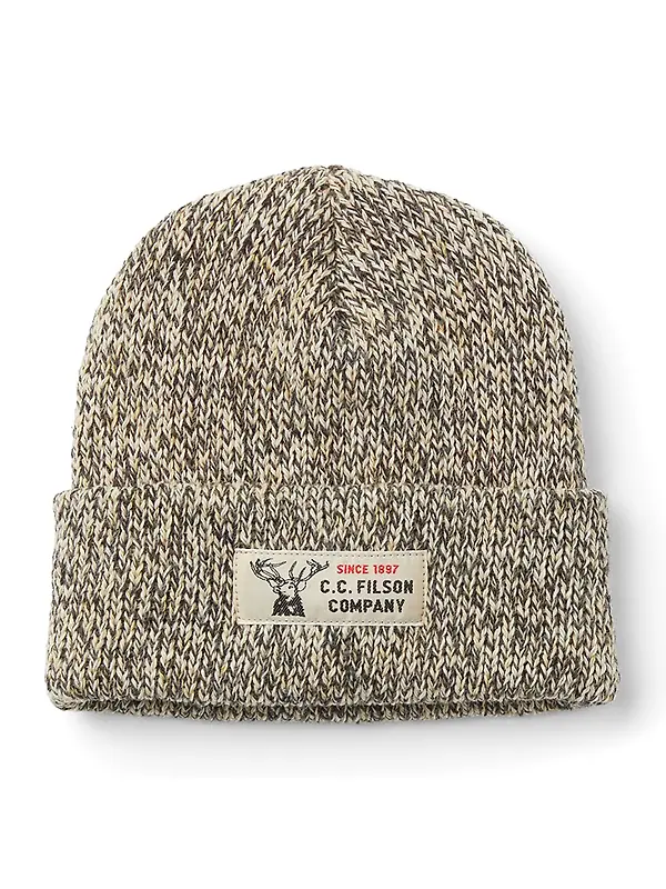Filson Lined Ragg Wool Beanie Hat - Charcoal Heather Image 1