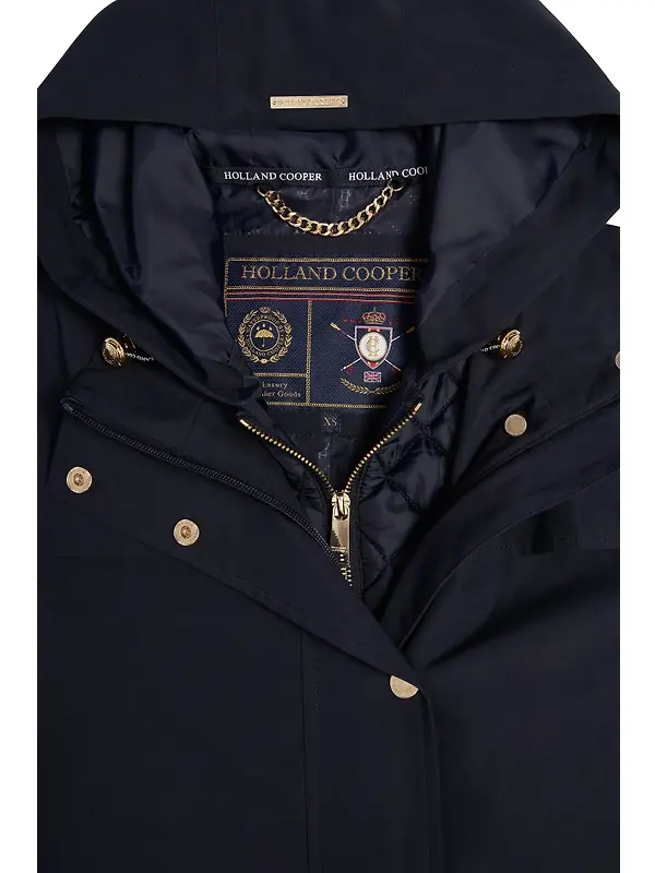 Holland Cooper Women's Folgate Rain Coat - Ink Navy Image 11